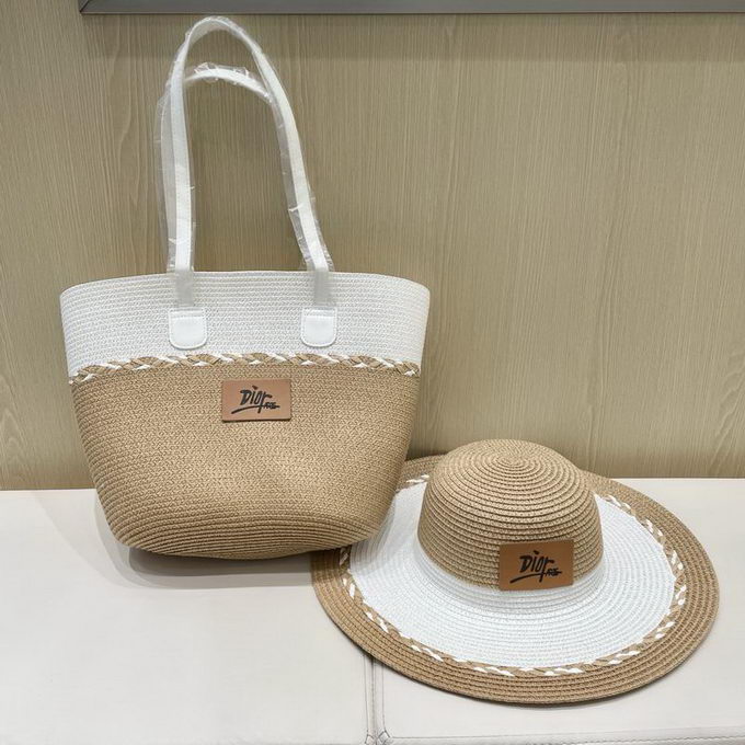 Dior Beach Bag & Hat Set ID:20250617-214